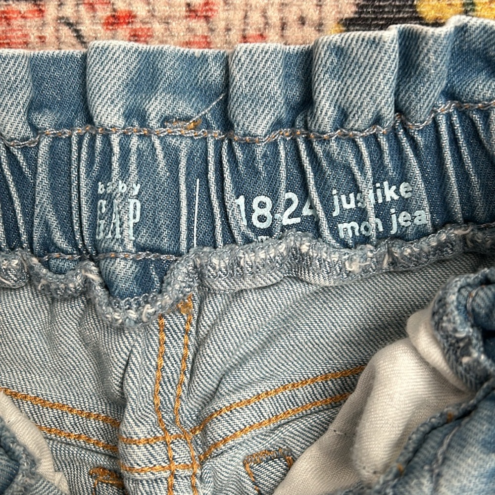 Gap Toddler Girl Pull-On “Just Like Mom” Jeans, Size 18-24 Months - Picture 5 of 5